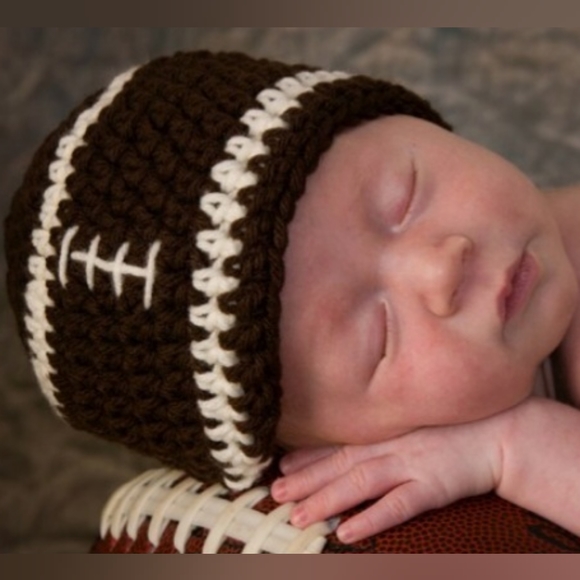 Football Packers Baby Crochet Hat, Shoes - Picture 4 of 4